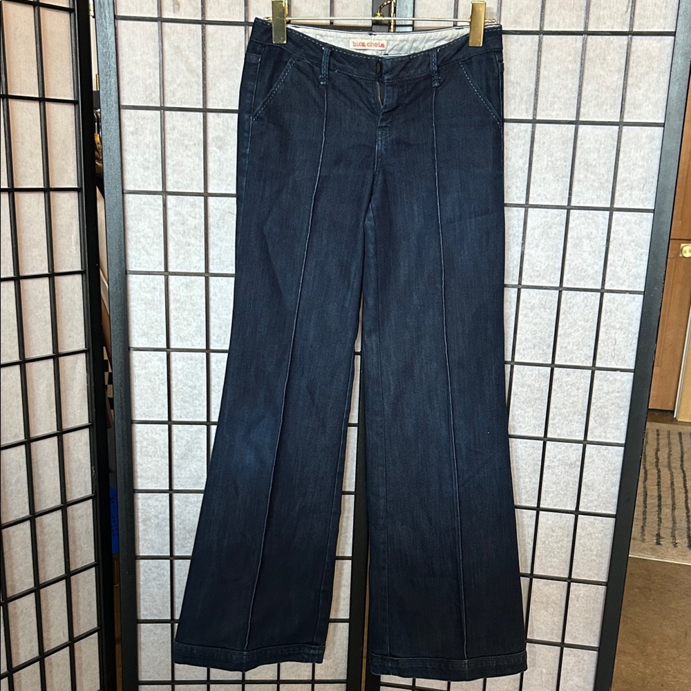 Stylish Dark Blue Flare Jeans